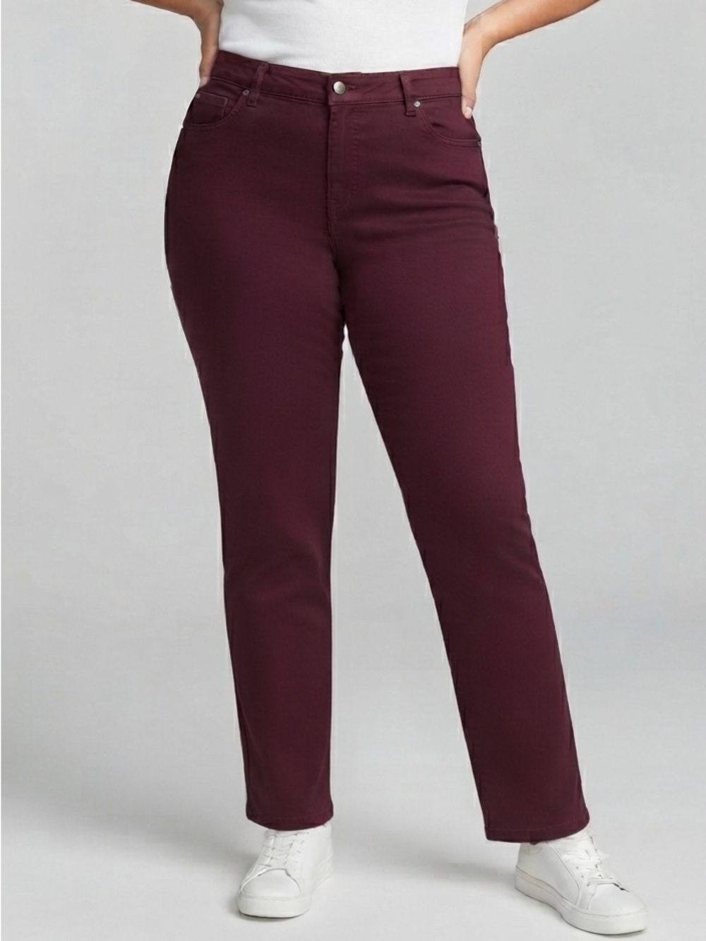 GEORGE  Plus Burgundy Women's Slim Fit Jeans size 22W